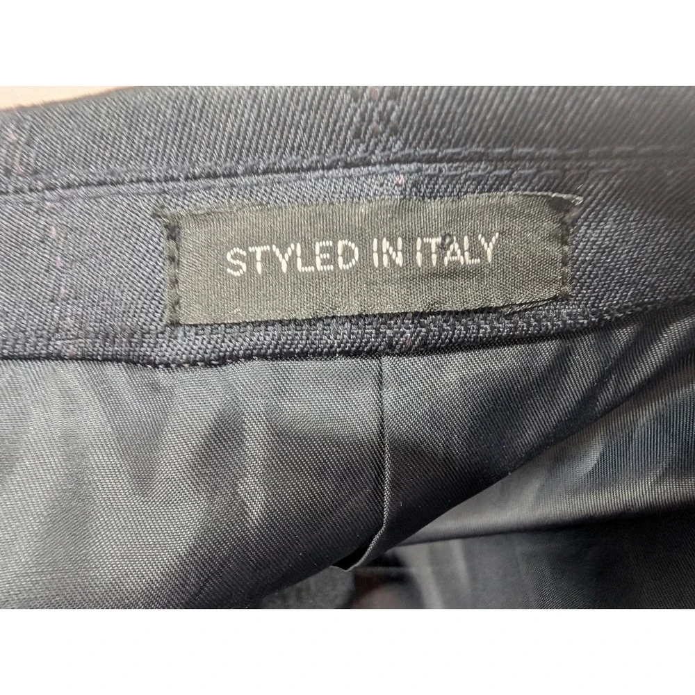 Zacchi Classico Italiana Men's 2pc Suit Grey Windowpane 38R Jacket 33 Pants